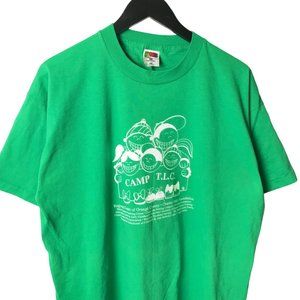 90s Vintage Camp TLC T Shirt Single Stitch USA Children Graphic Tee XL